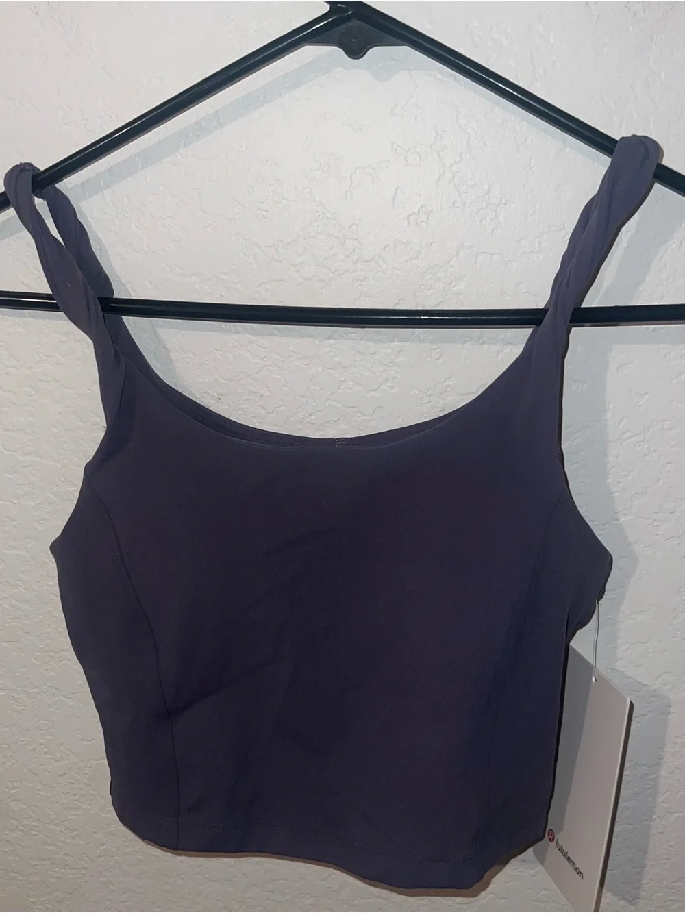 NWT Lululemon Align Twist-Strap Crop Tank in Gray Mist
